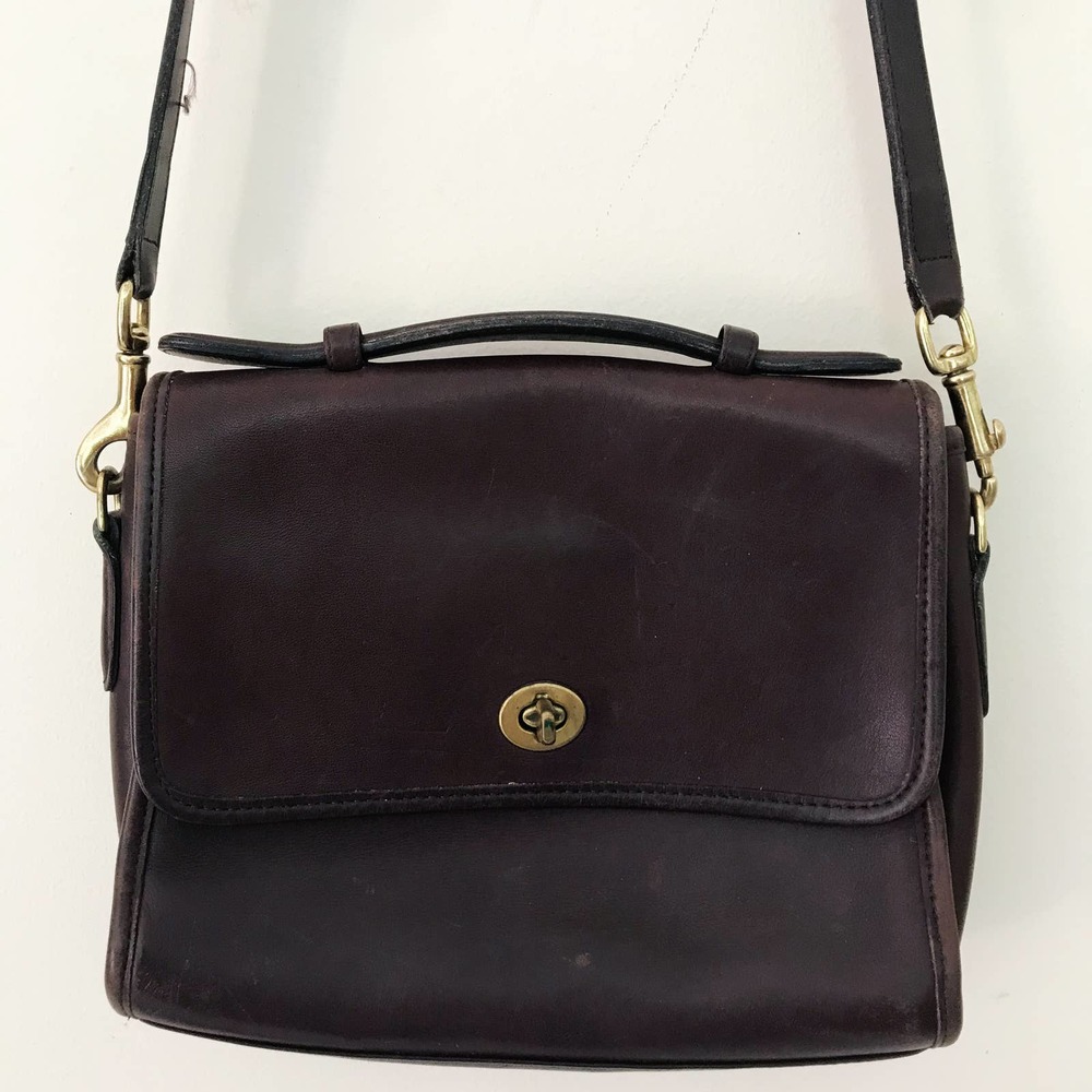 Rare Coach Vintage Brown Crossbody Bag 7132
